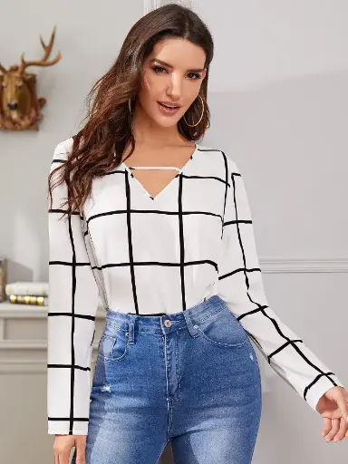 Blusa a cuadros